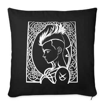 Bezaubernde Dunkelheit Umarme deine mysteriöse Seite - Sofakissenbezug 45 x 45 cm - Schwarz - Vorne