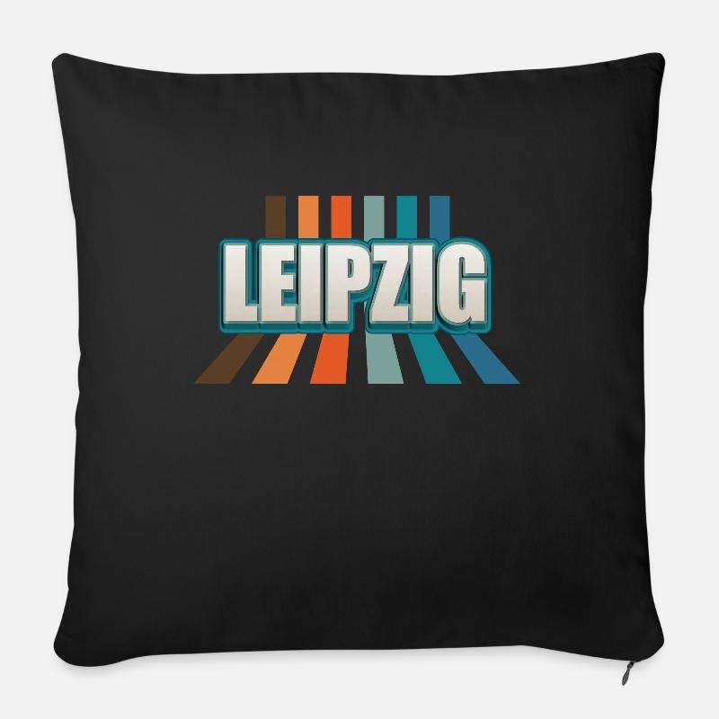 Leipzigerin Leipziger Leipzig - Sofakissenbezug 45 x 45 cm - Schwarz