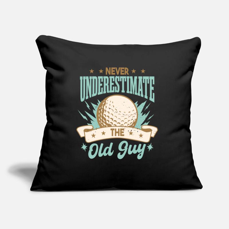 Never Underestimate The Old Guy Golf Sofa pillowcase 17,3'' x 17,3'' (45 x 45 cm)
