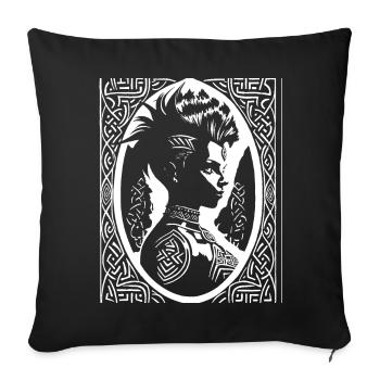 Der Reiz der Dunkelheit Unheilige Nonne, Gotik und Oc - Sofakissenbezug 45 x 45 cm - Schwarz - Vorne