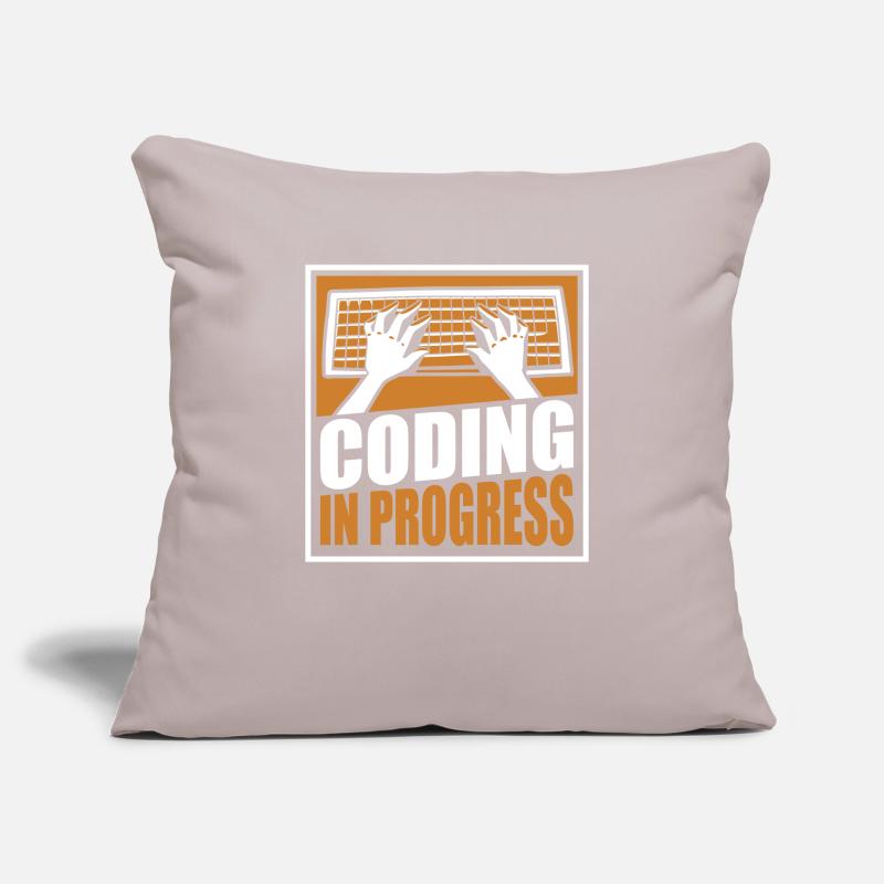 Coding In Progress Softwareingenieur Developer Sofakissenbezug 45 x 45 cm