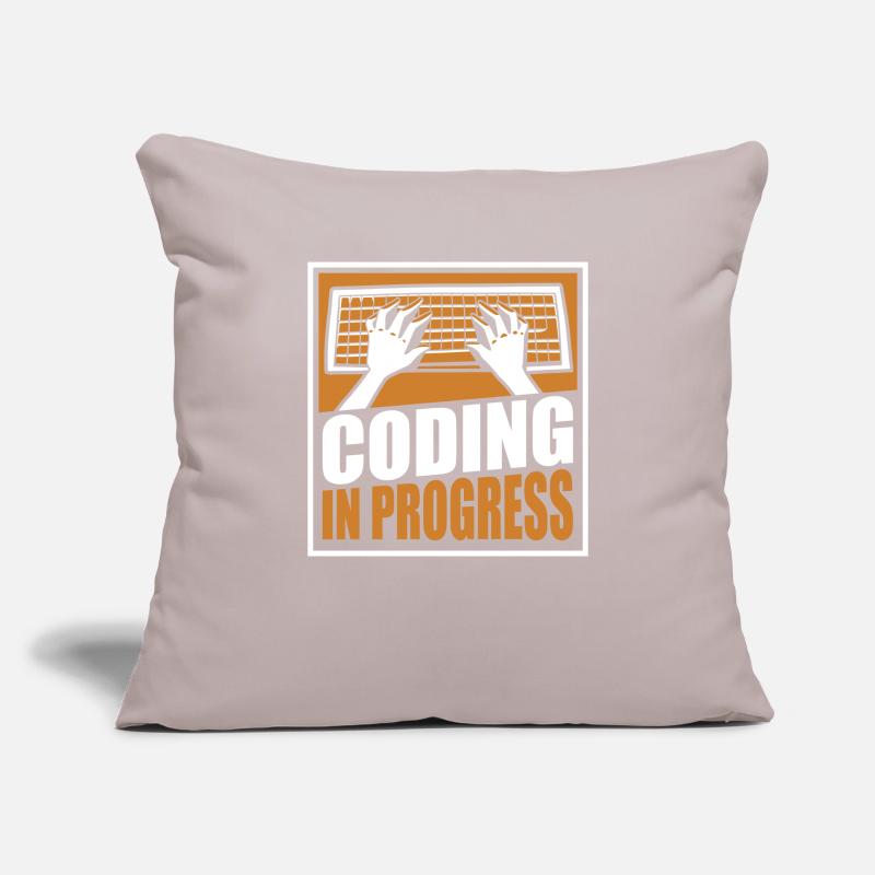 Coding In Progress Software Engineer Developer Sofa pillowcase 17,3'' x 17,3'' (45 x 45 cm)