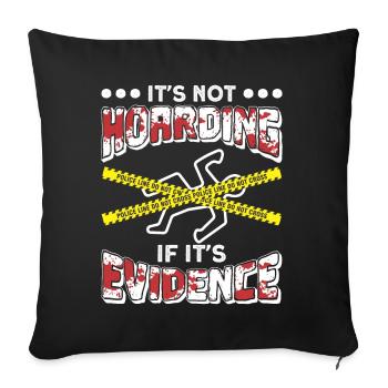 Forensic Scientist Forensic Forensic Science - Sofa pillowcase 17,3'' x 17,3'' (45 x 45 cm) - black - Front