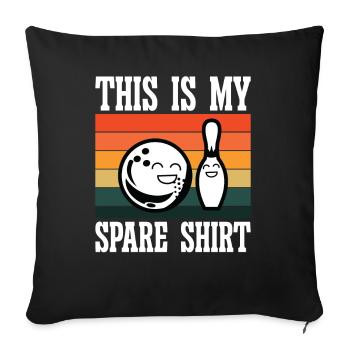 Ceci est ma chemise de rechange - Housse de coussin décorative 45 x 45 cm - noir - Devant