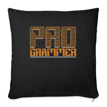Programmer Developer Software Developer Coder - Sofa pillowcase 17,3'' x 17,3'' (45 x 45 cm) - black - Front