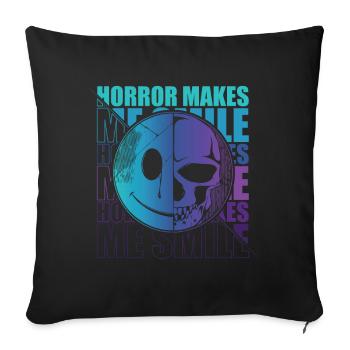 Zombie Horror Horror Film Festival + Halloween - Sofa pillowcase 17,3'' x 17,3'' (45 x 45 cm) - black - Front