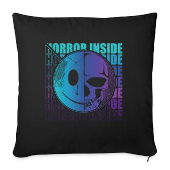 Zombie Horror Horror Film Festival + Halloween - Sofa pillowcase 17,3'' x 17,3'' (45 x 45 cm) - black - Front