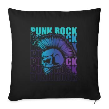 Punk Rock Pogo Anarchie Punks Punk Rocker Punk - Sofakissenbezug 45 x 45 cm - Schwarz - Vorne
