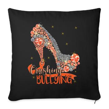 Anti-Bullying Apparel Unity Day - Sofa pillowcase 17,3'' x 17,3'' (45 x 45 cm) - black - Front
