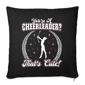 Baton Twirling - Baton Twirler - Sofa pillowcase 17,3'' x 17,3'' (45 x 45 cm) - black - Front