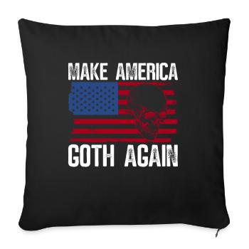 Make America Gothic Again - Gothic - Sofa pillowcase 17,3'' x 17,3'' (45 x 45 cm) - black - Front