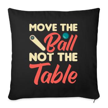 Flipper Retro Pinball Flipperautomat Bumper - Housse de coussin décorative 45 x 45 cm - noir - Devant