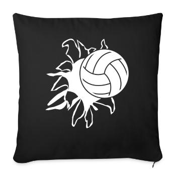 Beach Volleyball Volleyball Player - Sofa pillowcase 17,3'' x 17,3'' (45 x 45 cm) - black - Front