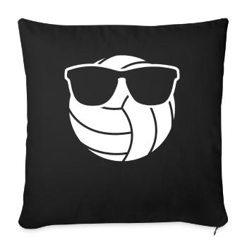 Beach Volleyball Sunglasses - Sofa pillowcase 17,3'' x 17,3'' (45 x 45 cm) - black - Front