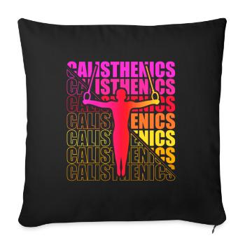 Motocross Enduro Motorcycle Freestyle Extreme Sport - Sofa pillowcase 17,3'' x 17,3'' (45 x 45 cm) - black - Front