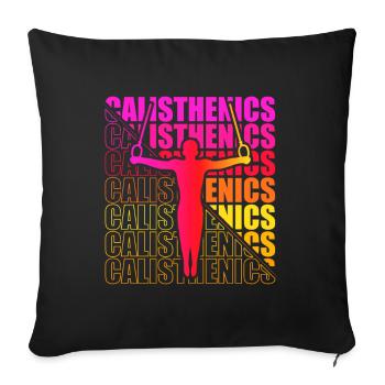 Motocross Enduro Motorcycle Freestyle Extreme Sport - Sofa pillowcase 17,3'' x 17,3'' (45 x 45 cm) - black - Front