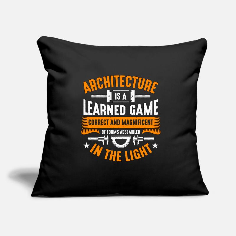 L’architecture est un constructeur de jeux appris Architectes Housse de coussin décorative 45 x 45 cm
