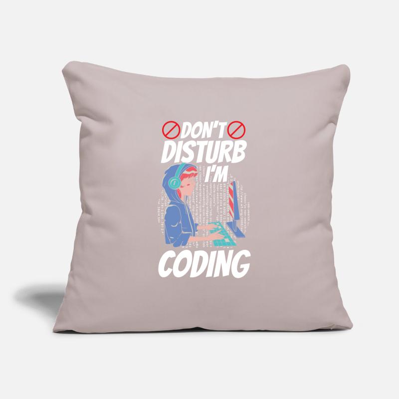 Stören Sie Nicht: Ich Programmiere Coding Coder Sofakissenbezug 45 x 45 cm