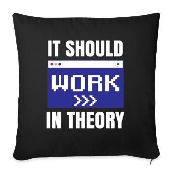 In theory, it should work coding code - Sofa pillowcase 17,3'' x 17,3'' (45 x 45 cm) - black - Front