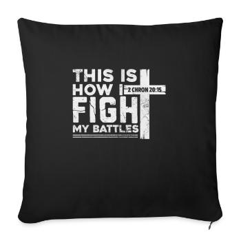 Bible - Housse de coussin décorative 45 x 45 cm - noir - Devant