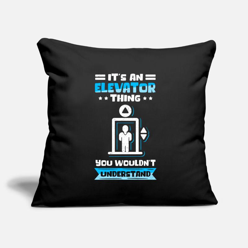 Elevator Elevator | Elevator Mechanic Gift Sofa pillowcase 17,3'' x 17,3'' (45 x 45 cm)