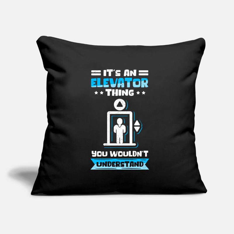 Elevator Elevator | Elevator Mechanic Gift Sofa pillowcase 17,3'' x 17,3'' (45 x 45 cm)