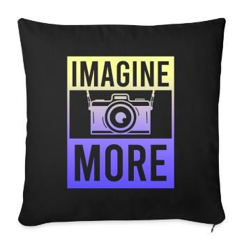 Photography Photo Photographer Photographers! Photographers - Sofa pillowcase 17,3'' x 17,3'' (45 x 45 cm) - black - Front