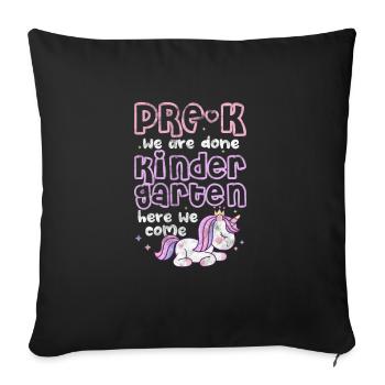 Kindergarten - Sofa pillowcase 17,3'' x 17,3'' (45 x 45 cm) - black - Front