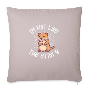 Otter - Sofa pillowcase 17,3'' x 17,3'' (45 x 45 cm) - light taupe - Front