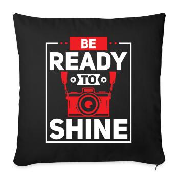 Photographie Photo Photographe Photographes! Photographes - Housse de coussin décorative 45 x 45 cm - noir - Devant
