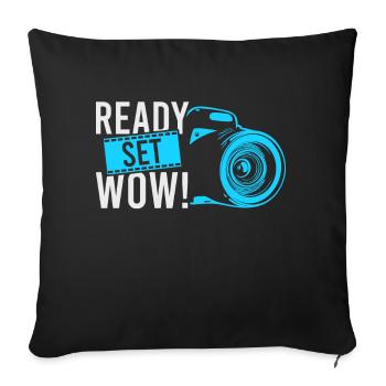 Photography Photo Photographer Photographers! Photographers - Sofa pillowcase 17,3'' x 17,3'' (45 x 45 cm) - black - Front