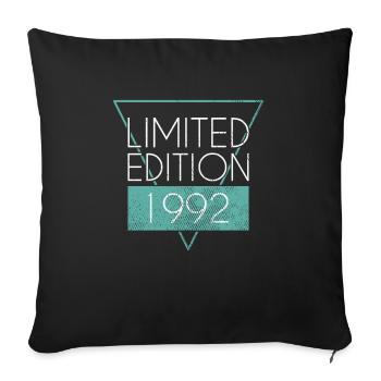 Limited Edition 1992 - Sofa pillowcase 17,3'' x 17,3'' (45 x 45 cm) - black - Front