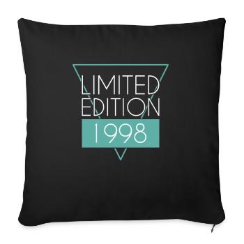 Édition limitée 1998 - Housse de coussin décorative 45 x 45 cm - noir - Devant