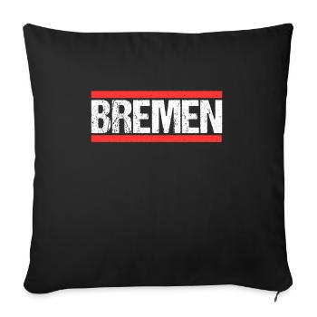 Bremerin Bremer Bremen - Sofakissenbezug 45 x 45 cm - Schwarz - Vorne