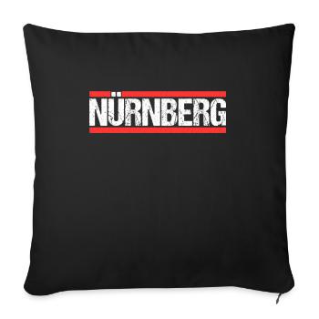 Nürnbergerin Nürnberger Nürnberg - Sofakissenbezug 45 x 45 cm - Schwarz - Vorne
