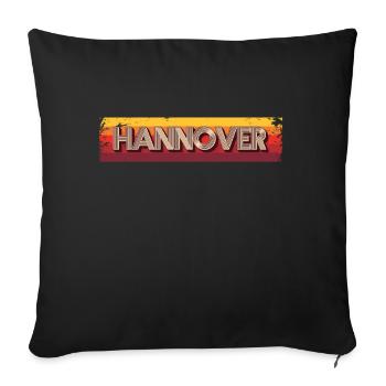 Hannoveranerin Hannoveraner Hannover - Sofakissenbezug 45 x 45 cm - Schwarz - Vorne