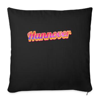 Hannoveranerin Hannoveraner Hannover - Sofakissenbezug 45 x 45 cm - Schwarz - Vorne