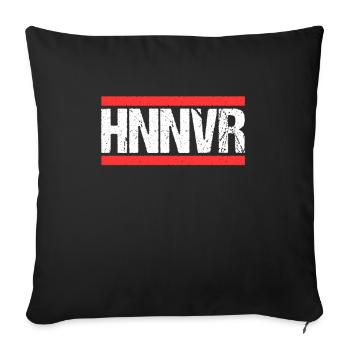 Hannoveranerin Hannoveraner Hannover - Sofakissenbezug 45 x 45 cm - Schwarz - Vorne