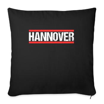 Hannoveranerin Hannoveraner Hannover - Sofakissenbezug 45 x 45 cm - Schwarz - Vorne