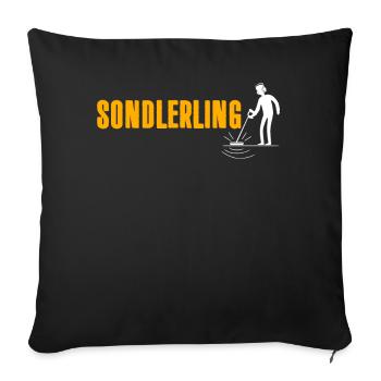 Sondes détectrices de métaux Sondler - Housse de coussin décorative 45 x 45 cm - noir - Devant
