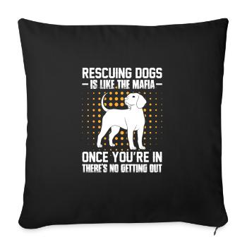 Animal Rescue - Sofa pillowcase 17,3'' x 17,3'' (45 x 45 cm) - black - Front