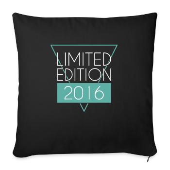 Edition Limitée 2016 - Housse de coussin décorative 45 x 45 cm - noir - Devant