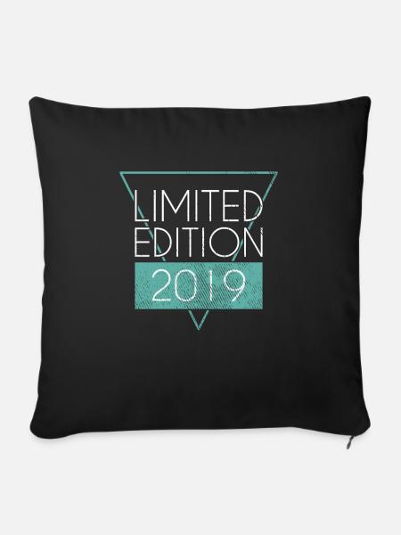 Limited Edition 2019 - Sofakissenbezug 45 x 45 cm - Schwarz