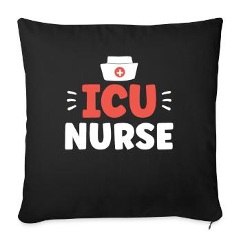 Intensive Care Nurse Intensive Care - Sofa pillowcase 17,3'' x 17,3'' (45 x 45 cm) - black - Front