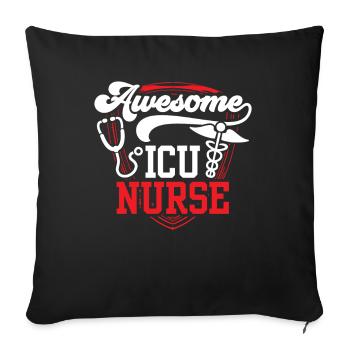 Great Intensive Care Nurse Intensive Care - Sofa pillowcase 17,3'' x 17,3'' (45 x 45 cm) - black - Front