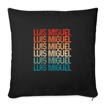 Mexico - Sofa pillowcase 17,3'' x 17,3'' (45 x 45 cm) - black - Front