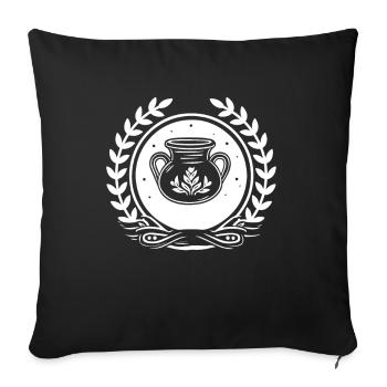Pottery Vase - Pottery Ceramist - Sofa pillowcase 17,3'' x 17,3'' (45 x 45 cm) - black - Front