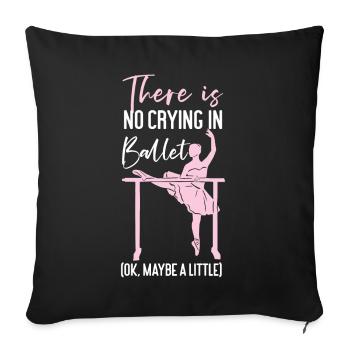 Ballet Dancer Dance Girl Ballerina - Sofakissenbezug 45 x 45 cm - Schwarz - Vorne