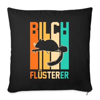 Bilch - Sofakissenbezug 45 x 45 cm - Schwarz - Vorne