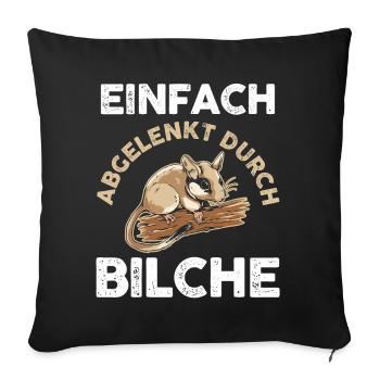 Bilch - Sofakissenbezug 45 x 45 cm - Schwarz - Vorne